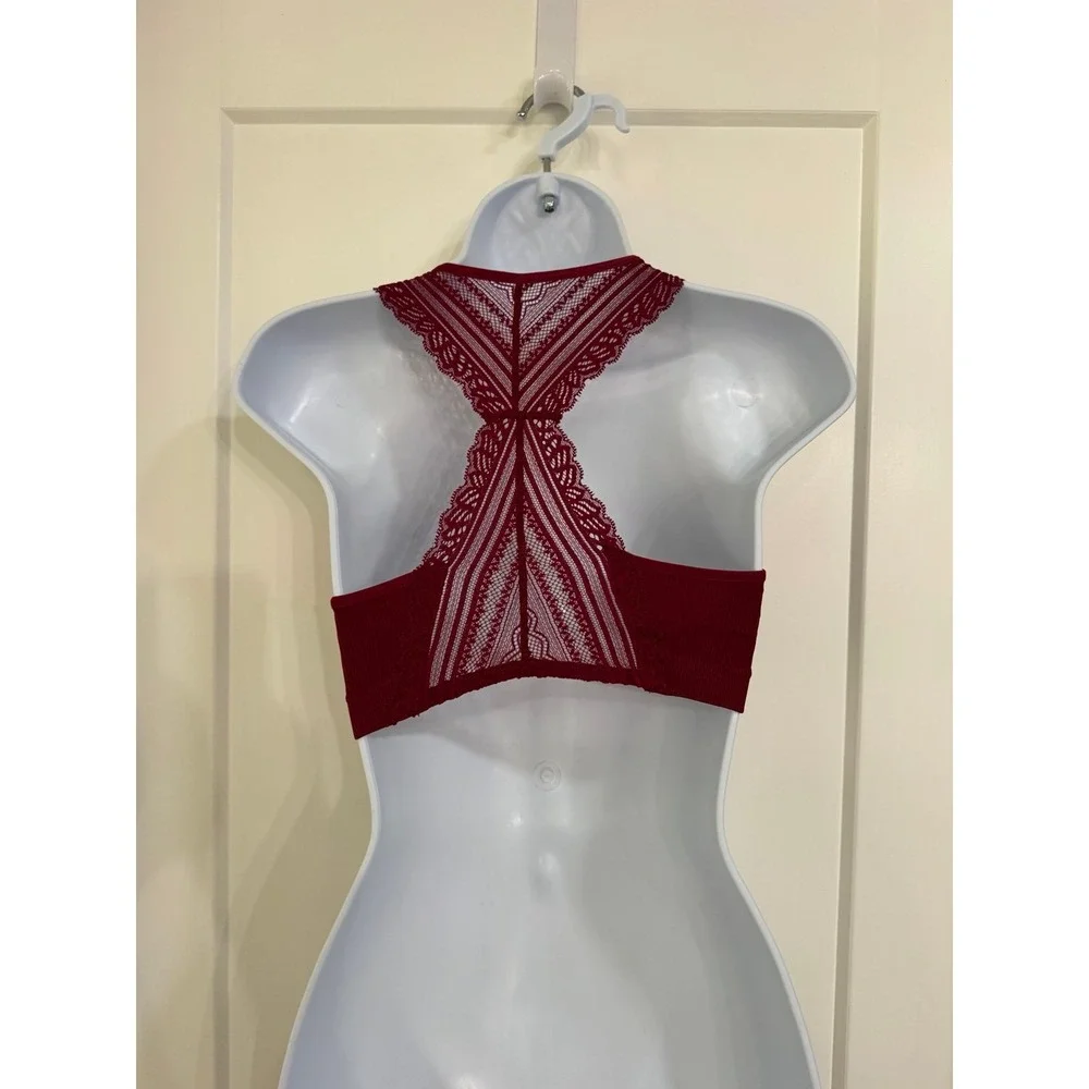 N/A burgundy racerback